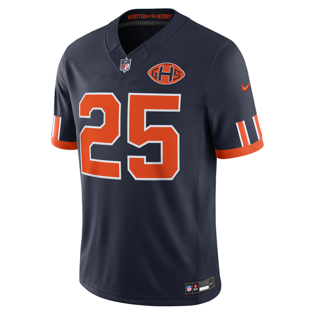Chicago Bears Kyle Monangai Nike 2026 Rivalries Collection Stitched Limited Jersey - Navy