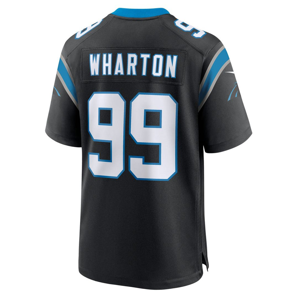 Carolina Panthers Tershawn Wharton Nike Team Game Jersey - Black