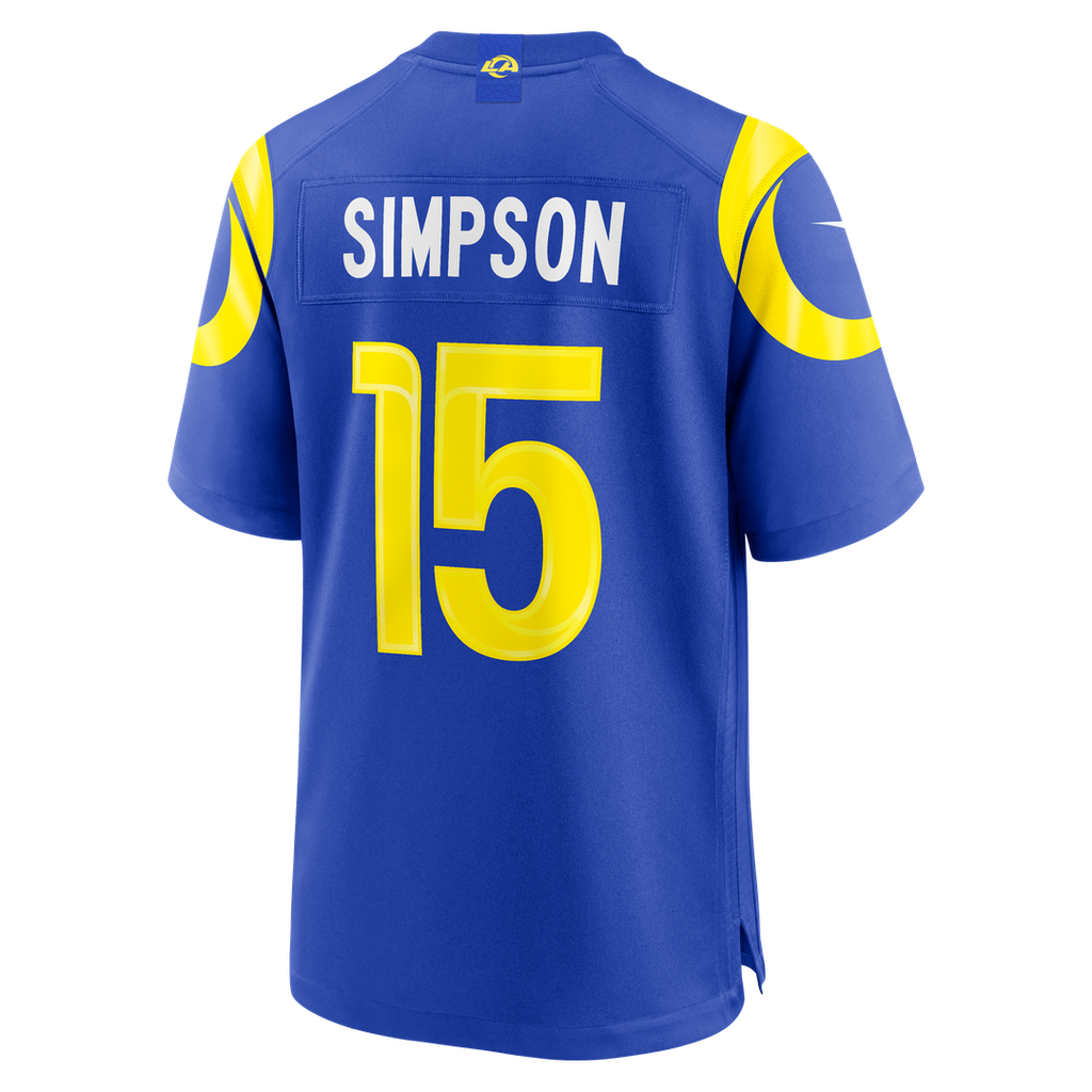 Los Angeles Rams Ty Simpson Nike Team Game Jersey - Royal
