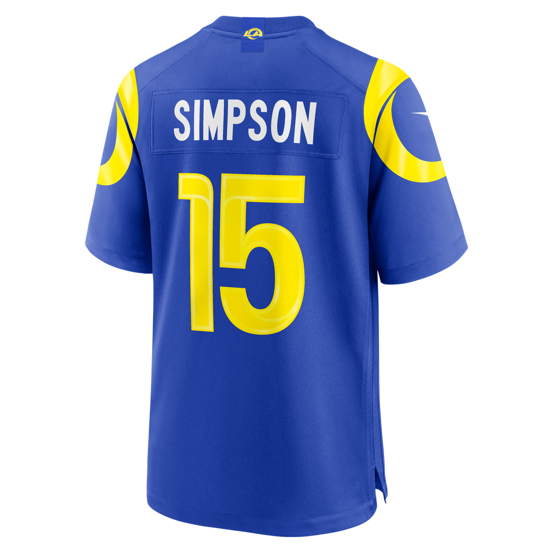 Los Angeles Rams Ty Simpson Nike Team Game Jersey - Royal