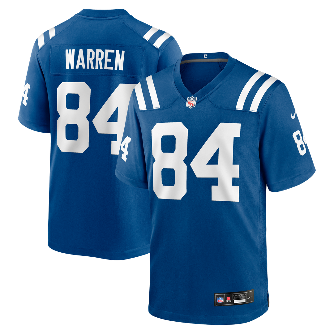Indianapolis Colts Tyler Warren Nike Game Jersey - White