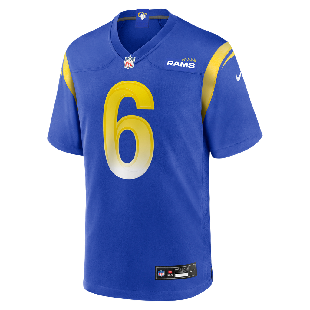 Los Angeles Rams Nick Hampton Nike Team Game Jersey - Royal