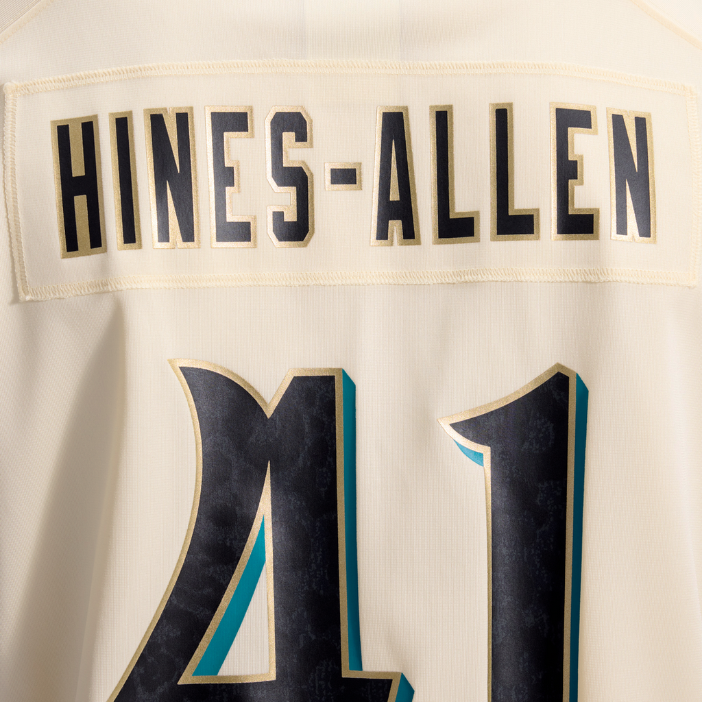 Jacksonville Jaguars Josh Hines-Allen Nike 2026 Rivalries Collection Game Jersey - Natural