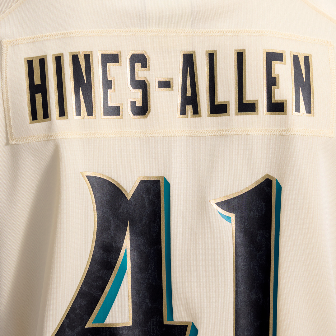 Jacksonville Jaguars Josh Hines-Allen Nike 2026 Rivalries Collection Game Jersey - Natural