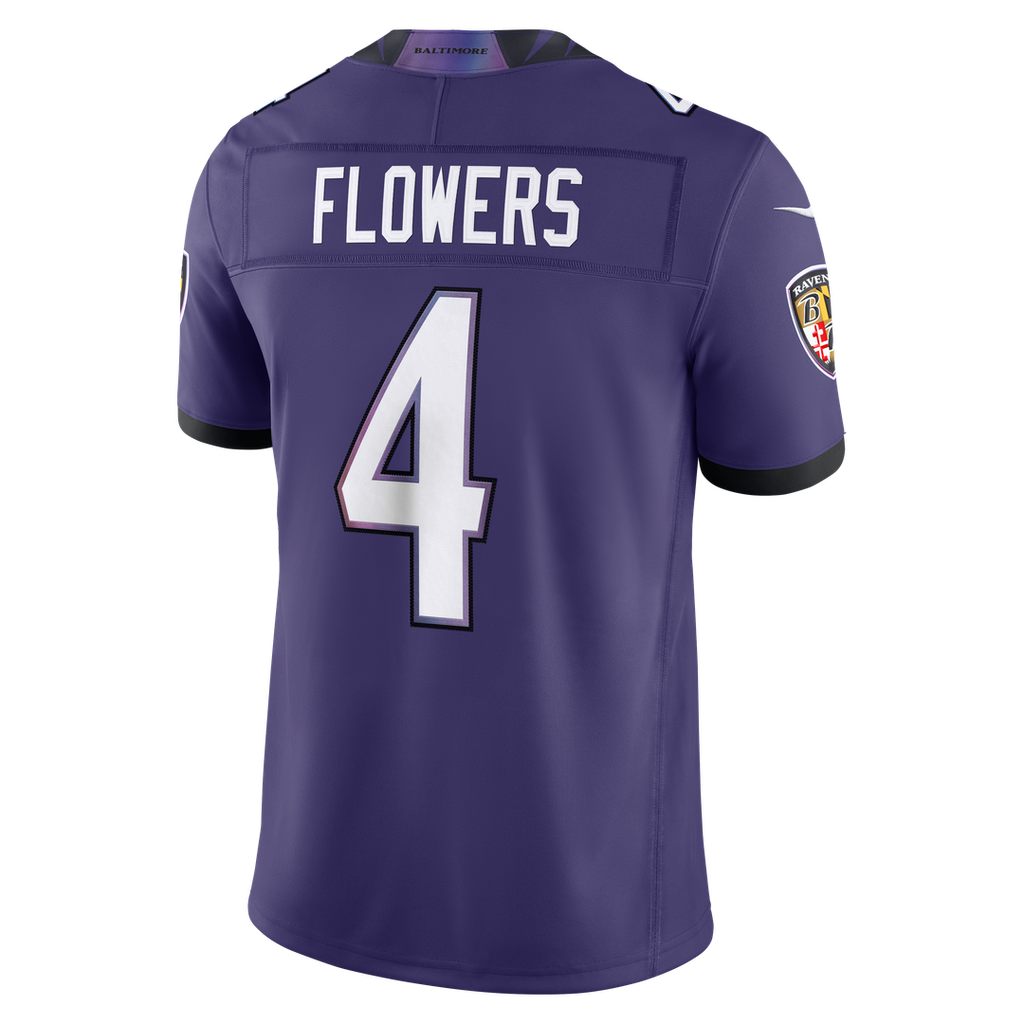Baltimore Ravens Zay Flowers Nike Team Vapor F.U.S.E. Stitched Limited Jersey - Purple