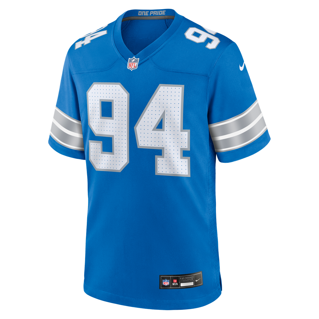 Detroit Lions Mekhi Wingo Nike Team Game Jersey - Blue