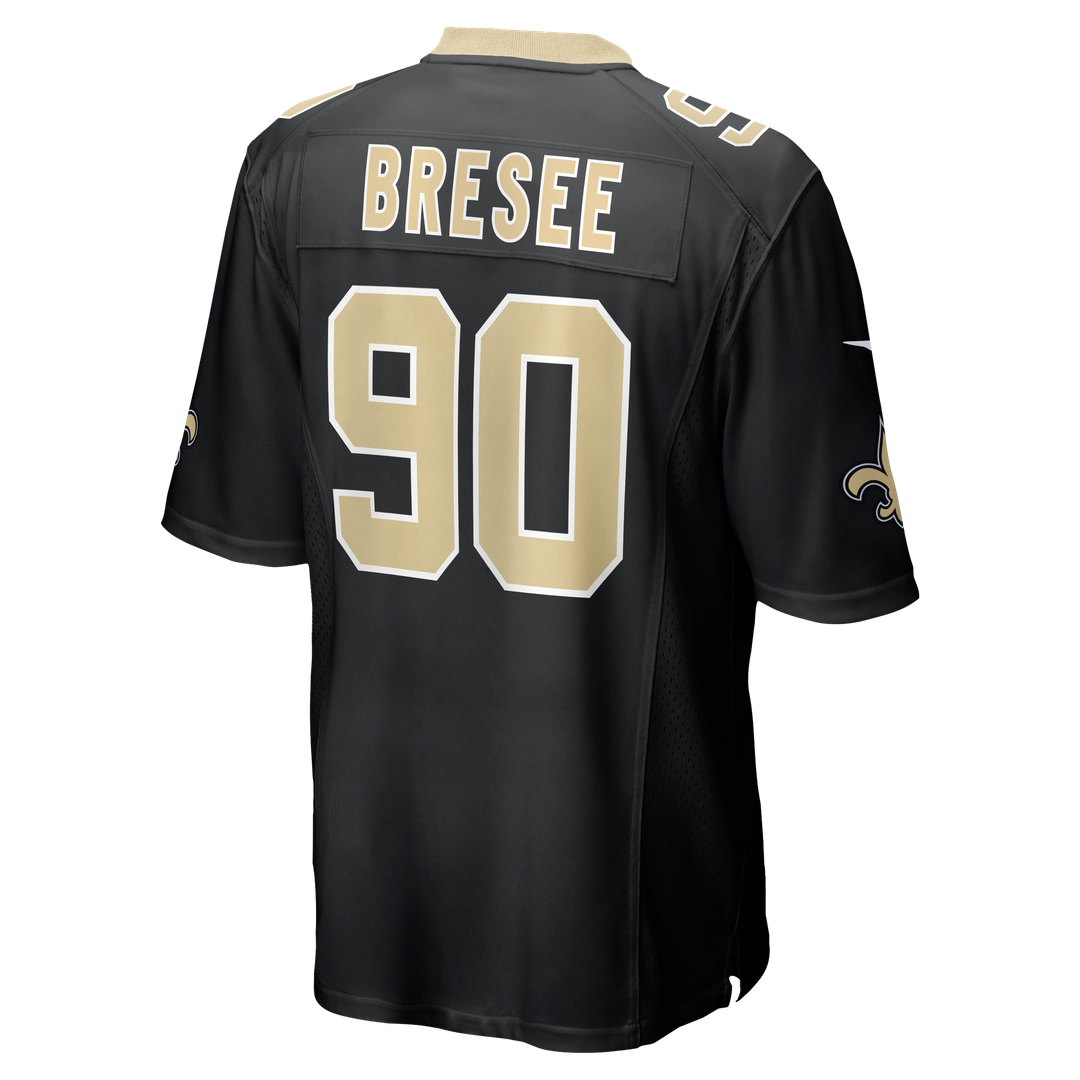 New Orleans Saints Bryan Bresee Nike Game Jersey - Black