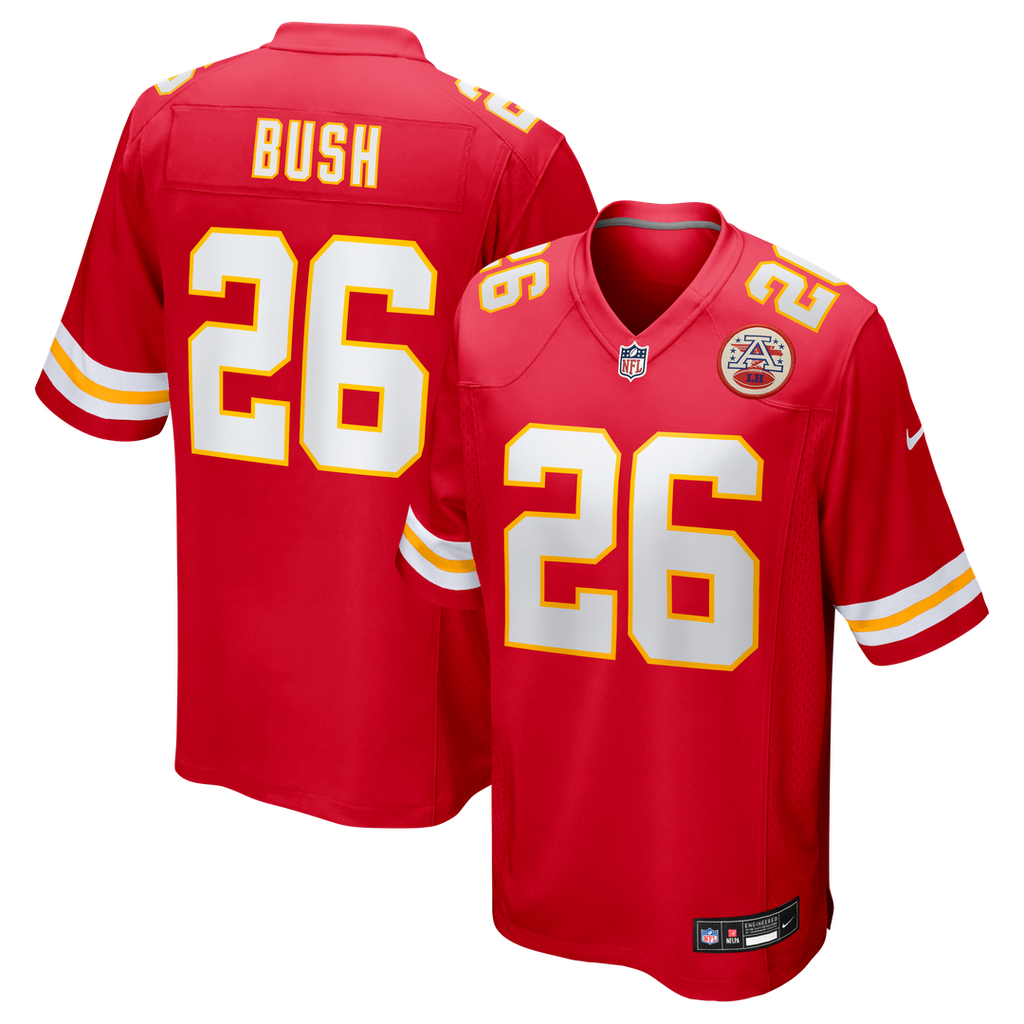 Kansas City Chiefs Deon Bush Nike Game Player Jersey - Red