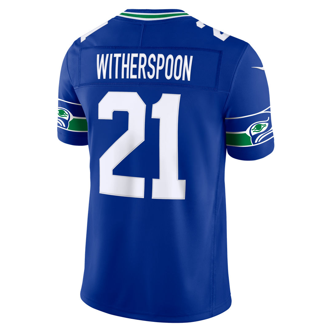 Seattle Seahawks Devon Witherspoon Nike Alternate Vapor F.U.S.E. Stitched Limited Jersey - Royal