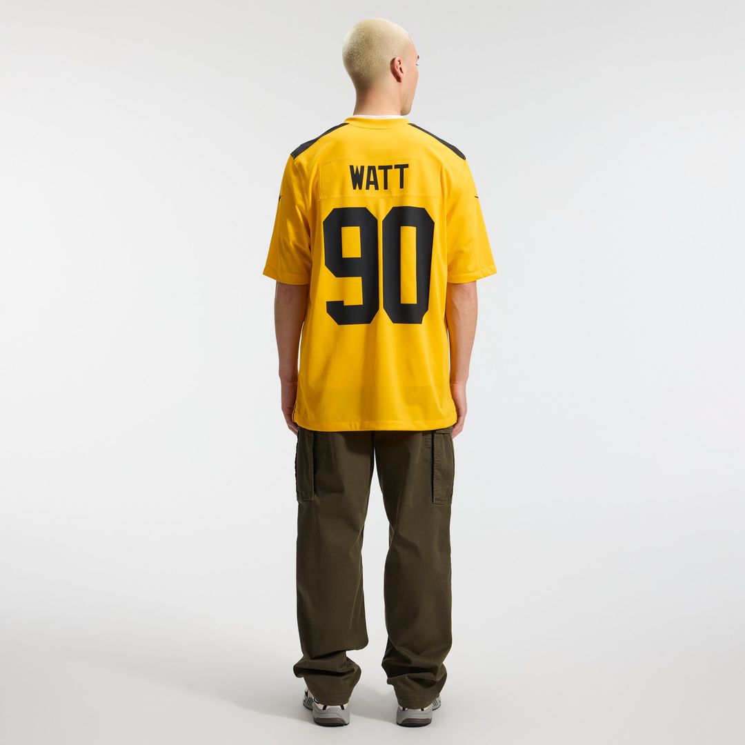 Pittsburgh Steelers T.J. Watt Nike Alternate 1933 Throwback Game Jersey - Gold