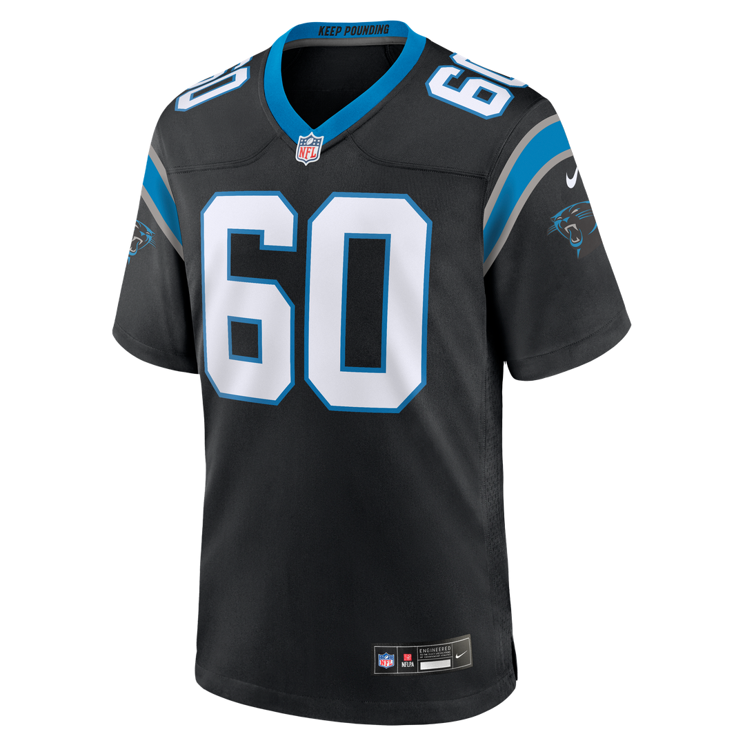 Carolina Panthers Nick Samac Nike Team Game Jersey - Black