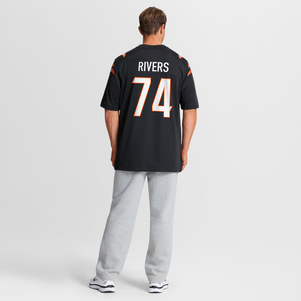 Cincinnati Bengals Jalen Rivers Nike Team Game Jersey - Black