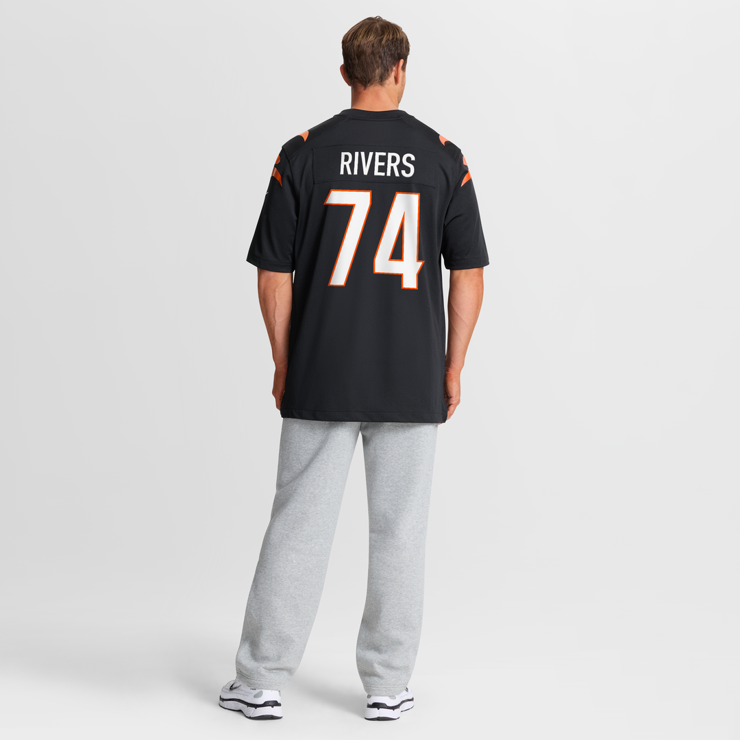Cincinnati Bengals Jalen Rivers Nike Team Game Jersey - Black