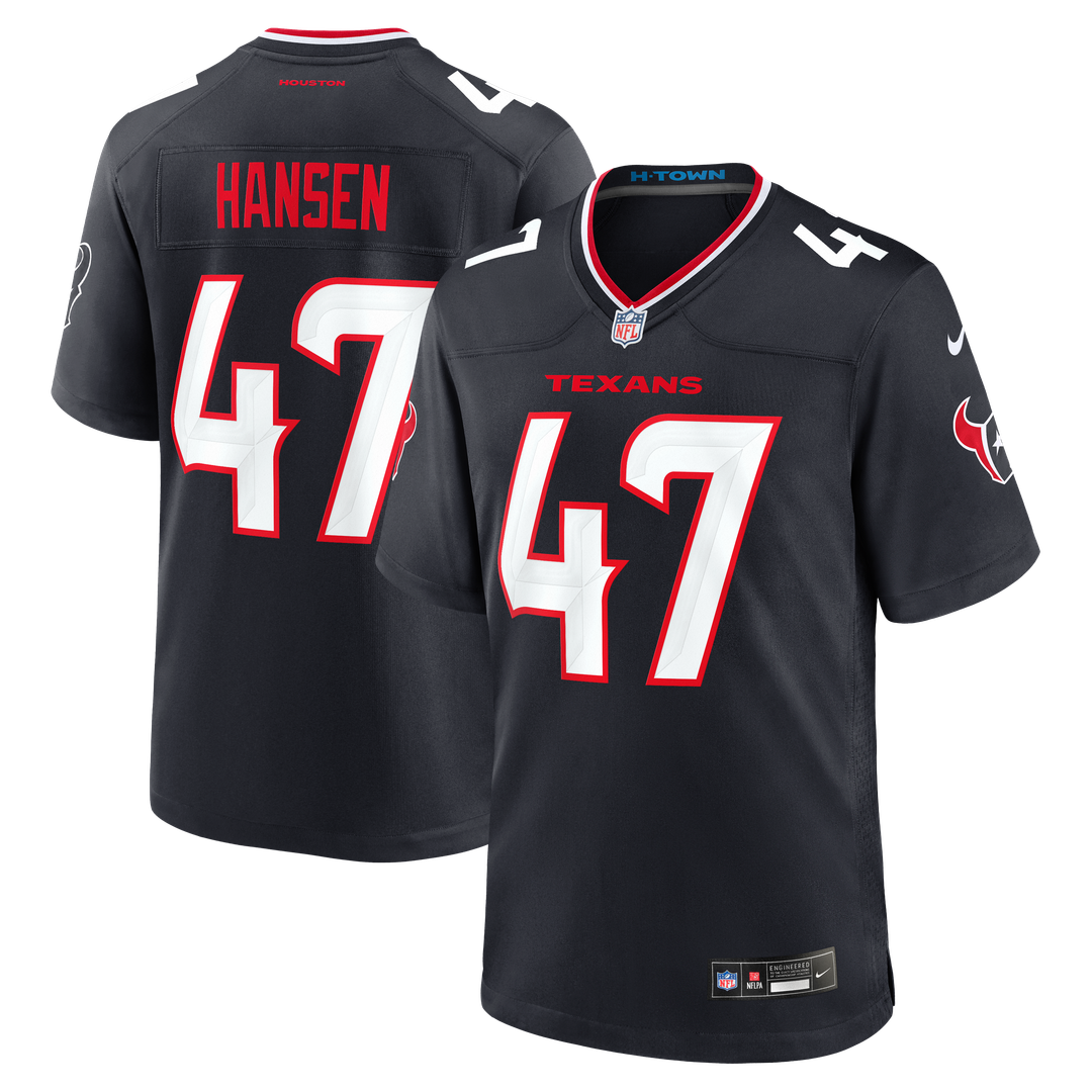 Houston Texans Louis Hansen Nike Team Game Jersey - Navy