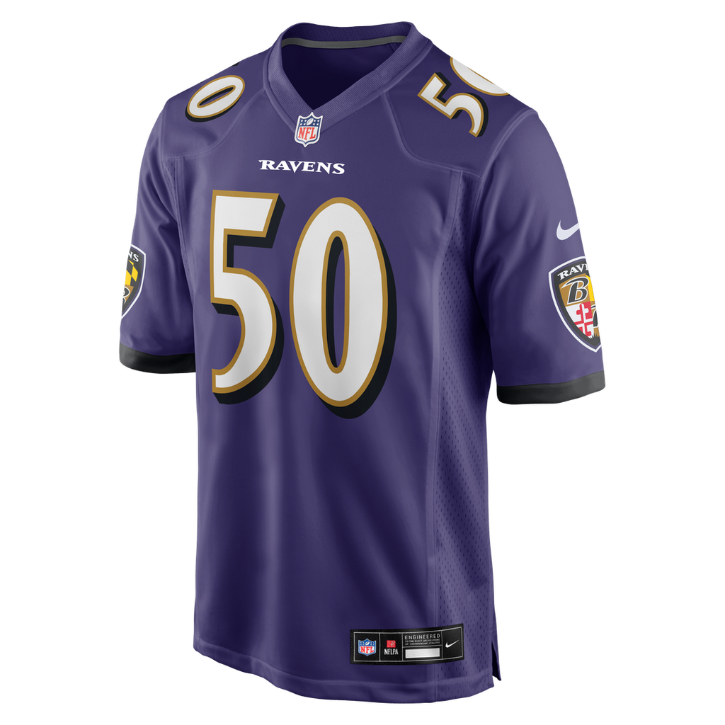 Baltimore Ravens Adisa Isaac Nike Team Game Jersey - Purple