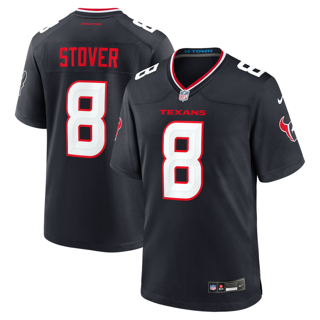 Houston Texans Cade Stover Nike Team Game Jersey - Navy