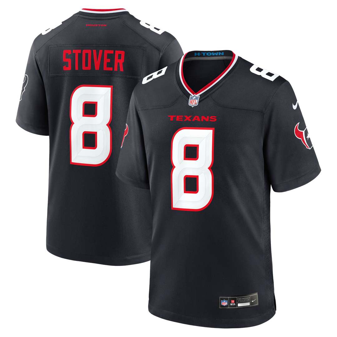 Houston Texans Cade Stover Nike Team Game Jersey - Navy
