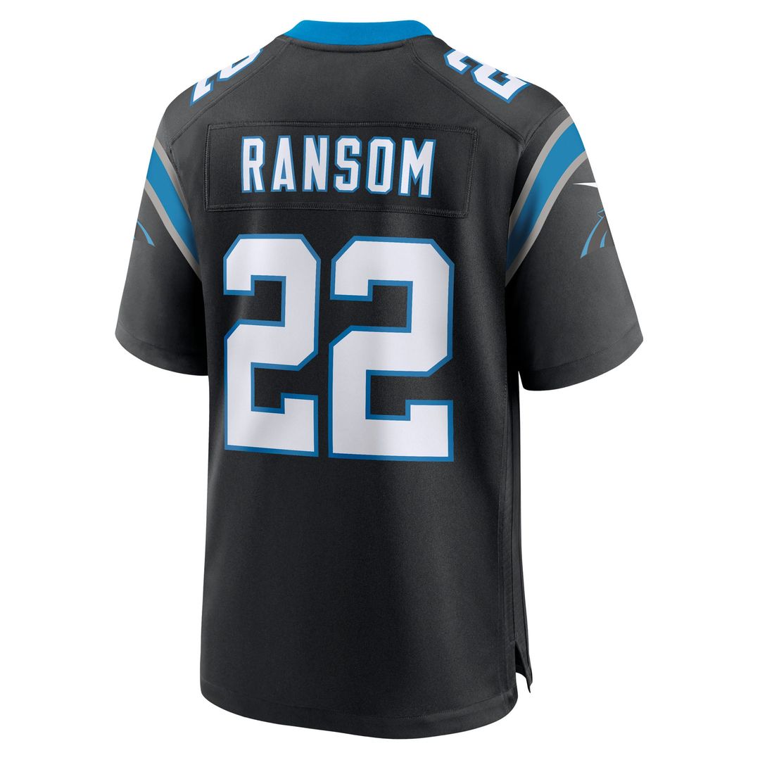 Carolina Panthers Lathan Ransom Nike Team Game Jersey - Black
