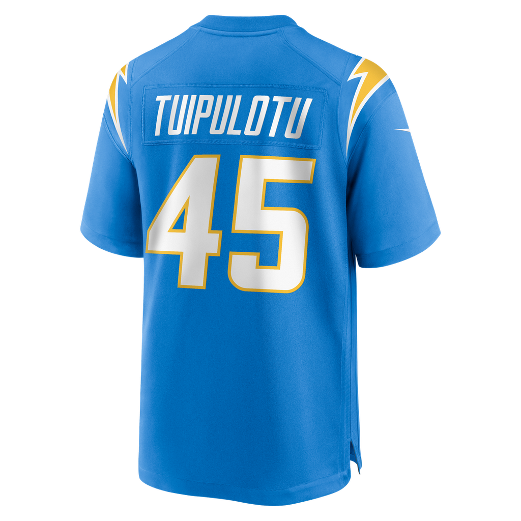 Los Angeles Chargers Tuli Tuipulotu Nike Team Game Jersey - Powder Blue