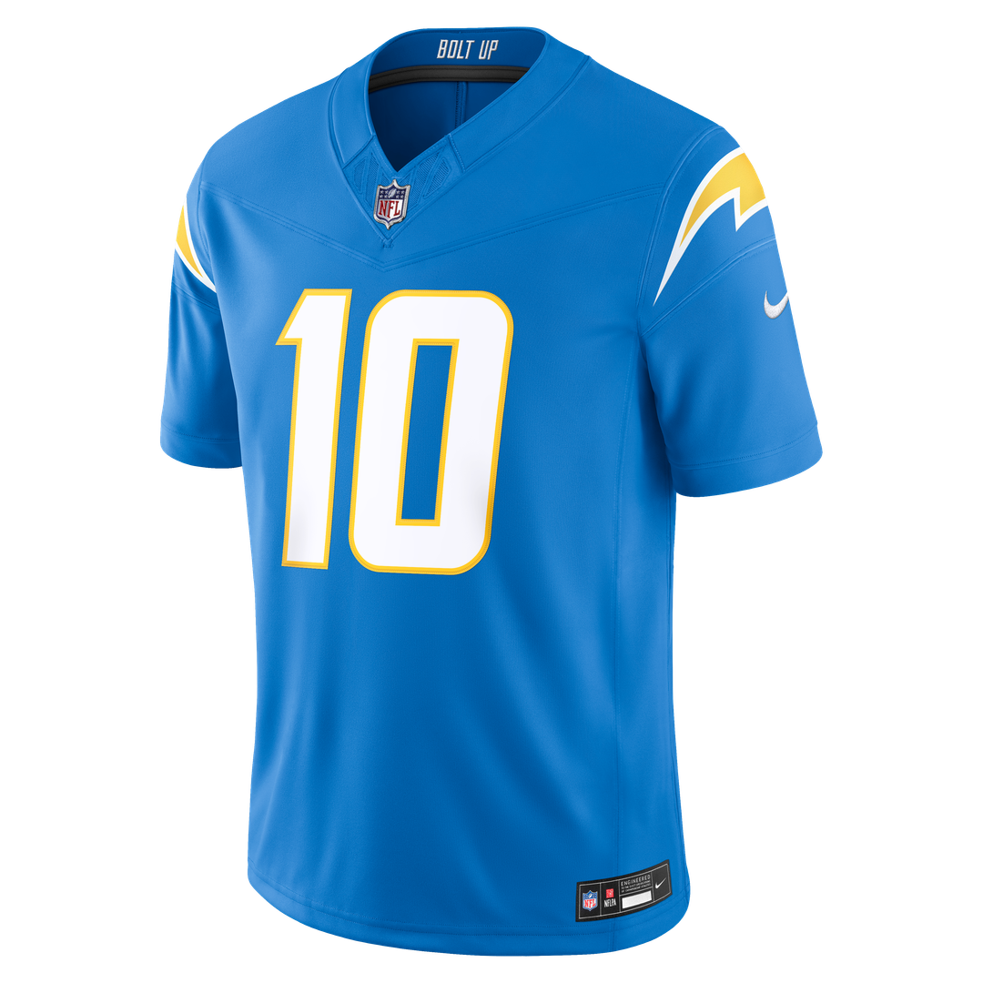 Los Angeles Chargers Justin Herbert Nike Alternate Super Chargers Vapor F.U.S.E. Stitched Limited Jersey - Navy