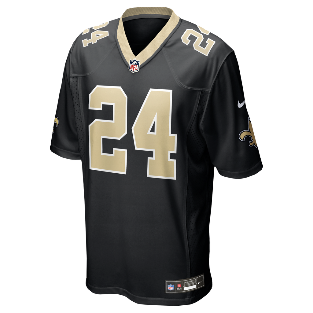 New Orleans Saints Devin Neal Nike Team Game Jersey - Black