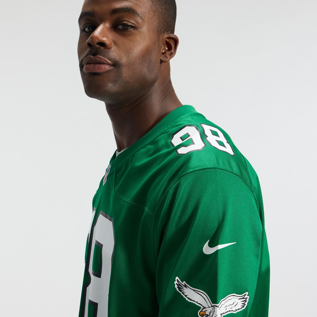 Philadelphia Eagles Jalen Carter Nike Team Game Jersey - Midnight Green