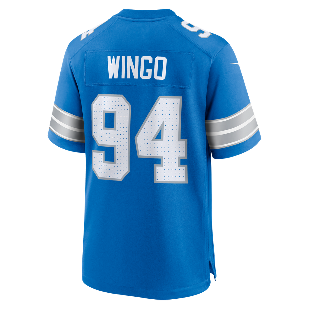 Detroit Lions Mekhi Wingo Nike Team Game Jersey - Blue