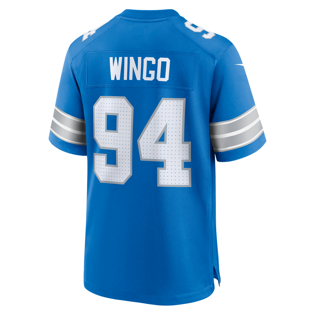 Detroit Lions Mekhi Wingo Nike Team Game Jersey - Blue