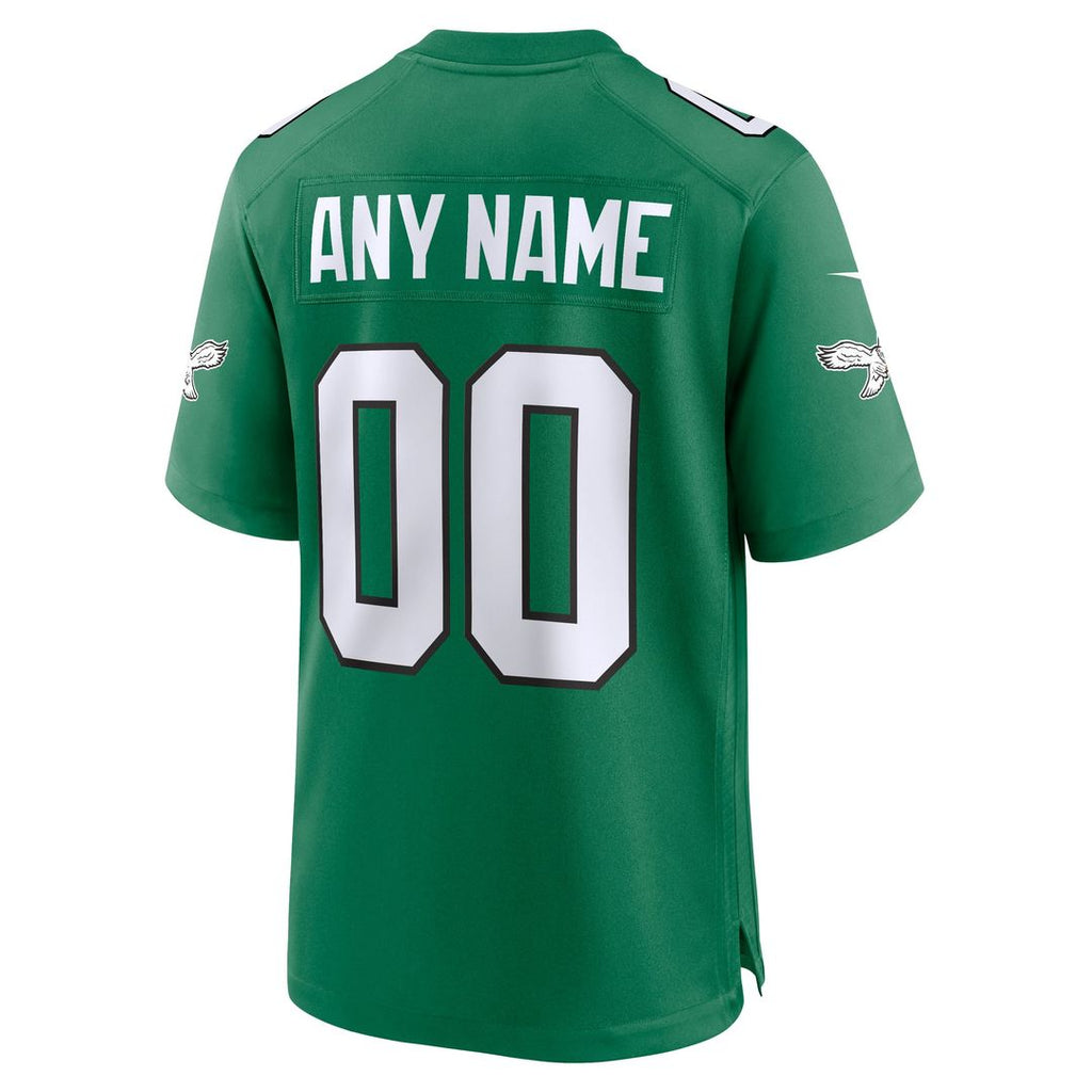 Philadelphia Eagles Nike Team Custom Game Jersey - Midnight Green