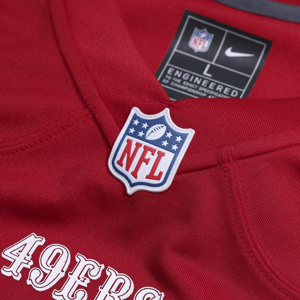 San Francisco 49ers Mac Jones Nike Team Game Jersey - Scarlet