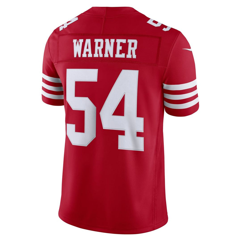 San Francisco 49ers Fred Warner Nike Alternate Vapor F.U.S.E. Stitched Limited Jersey - White