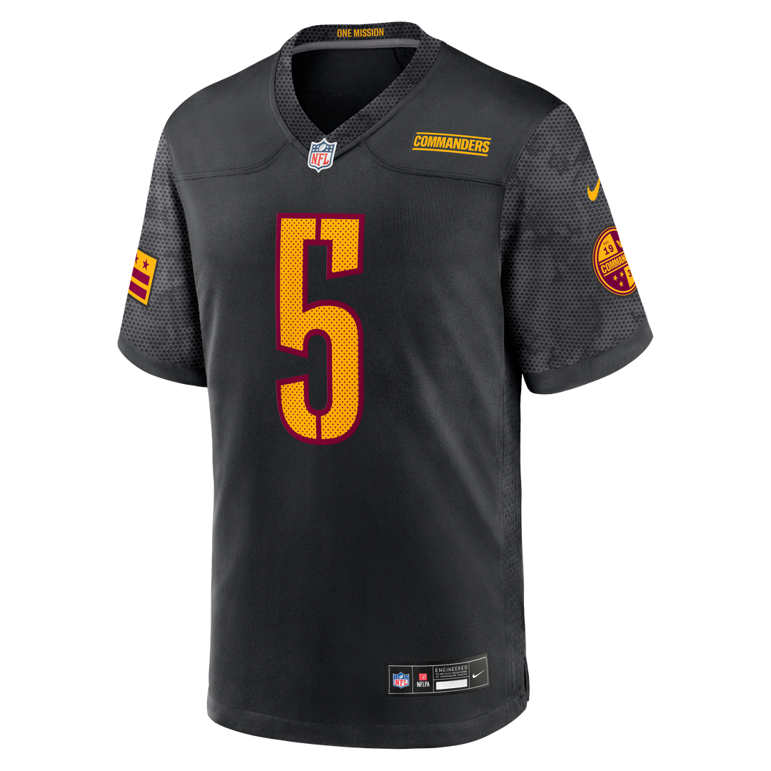 Washington Commanders Jayden Daniels Nike Alternate Game Player Jersey - Black