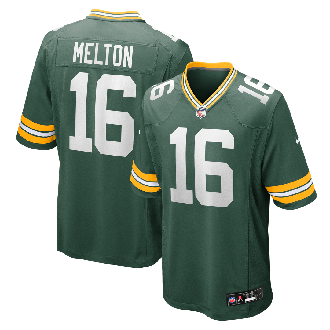 Green Bay Packers Bo Melton Nike Team Game Jersey - Green