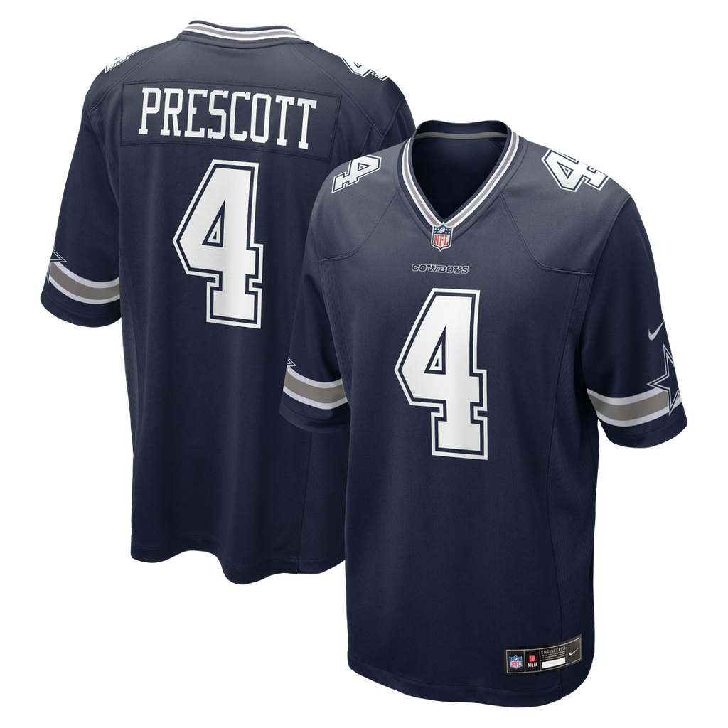 Dallas Cowboys Dak Prescott Nike Game Team Jersey - Navy