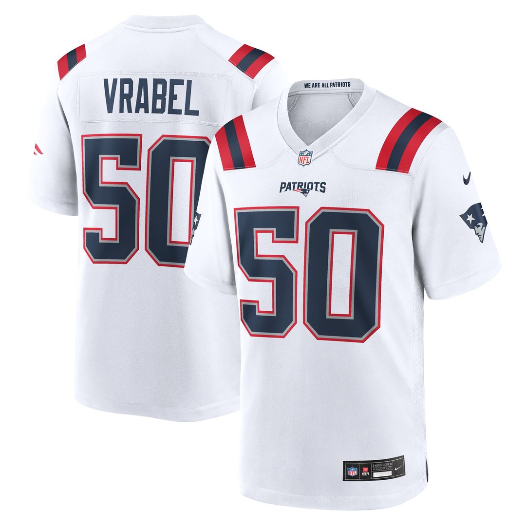 New England Patriots Mike Vrabel Nike Game Retired Player Jersey - Navy