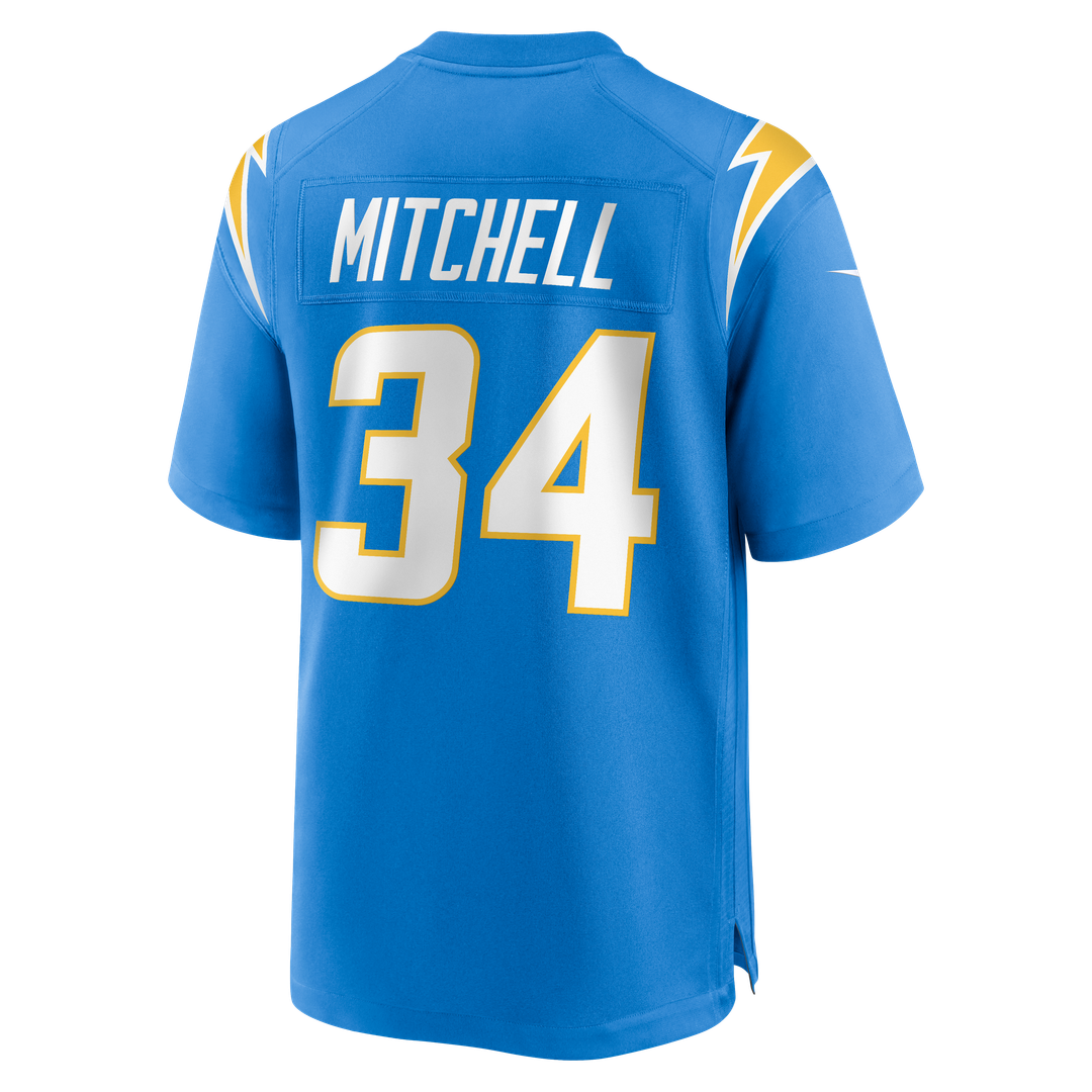 Los Angeles Chargers Keaton Mitchell Nike Team Game Jersey - Powder Blue