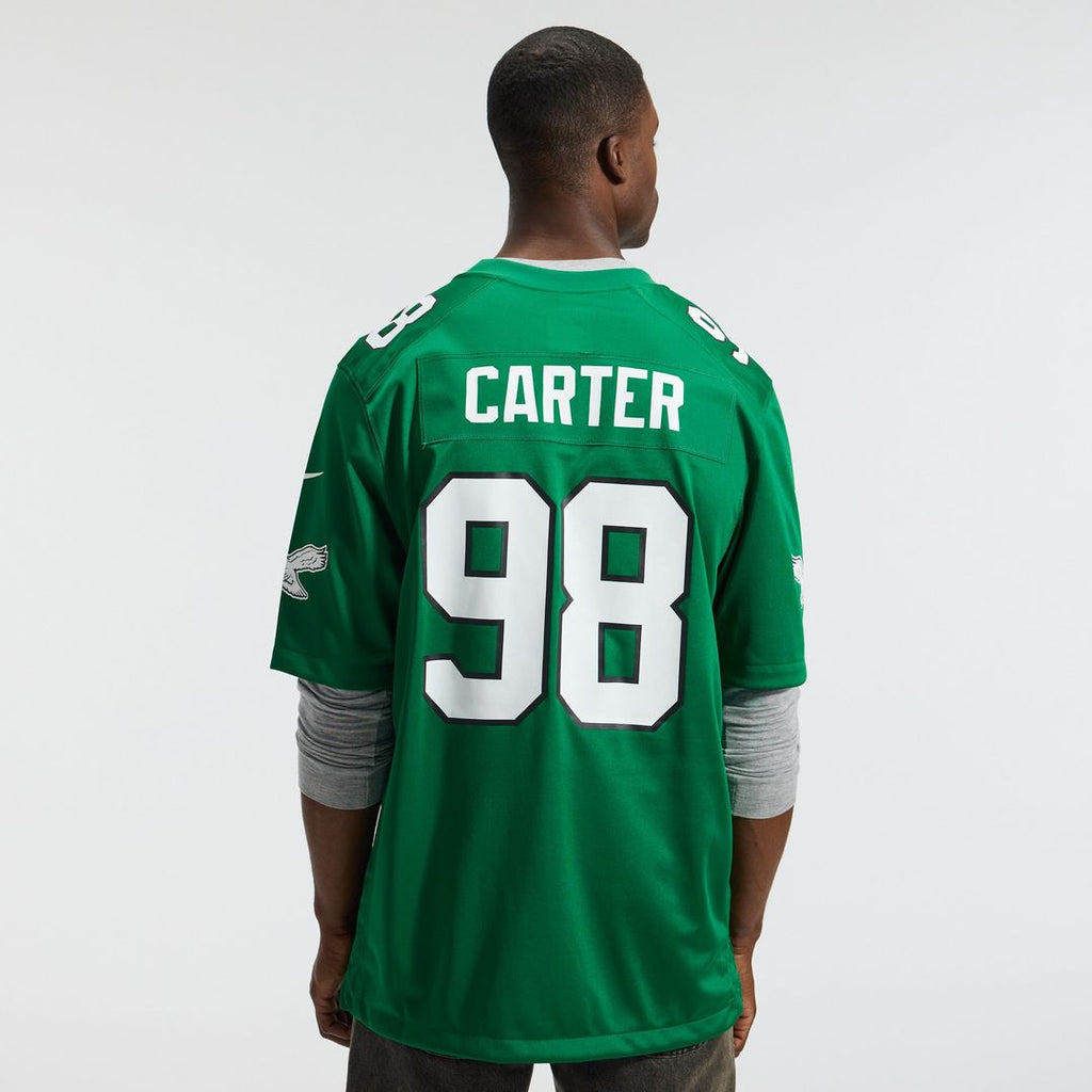 Philadelphia Eagles Jalen Carter Nike Team Game Jersey - Midnight Green