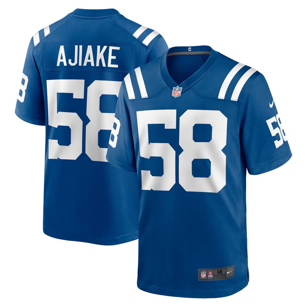 Indianapolis Colts Austin Ajiake Nike Game Jersey - Royal