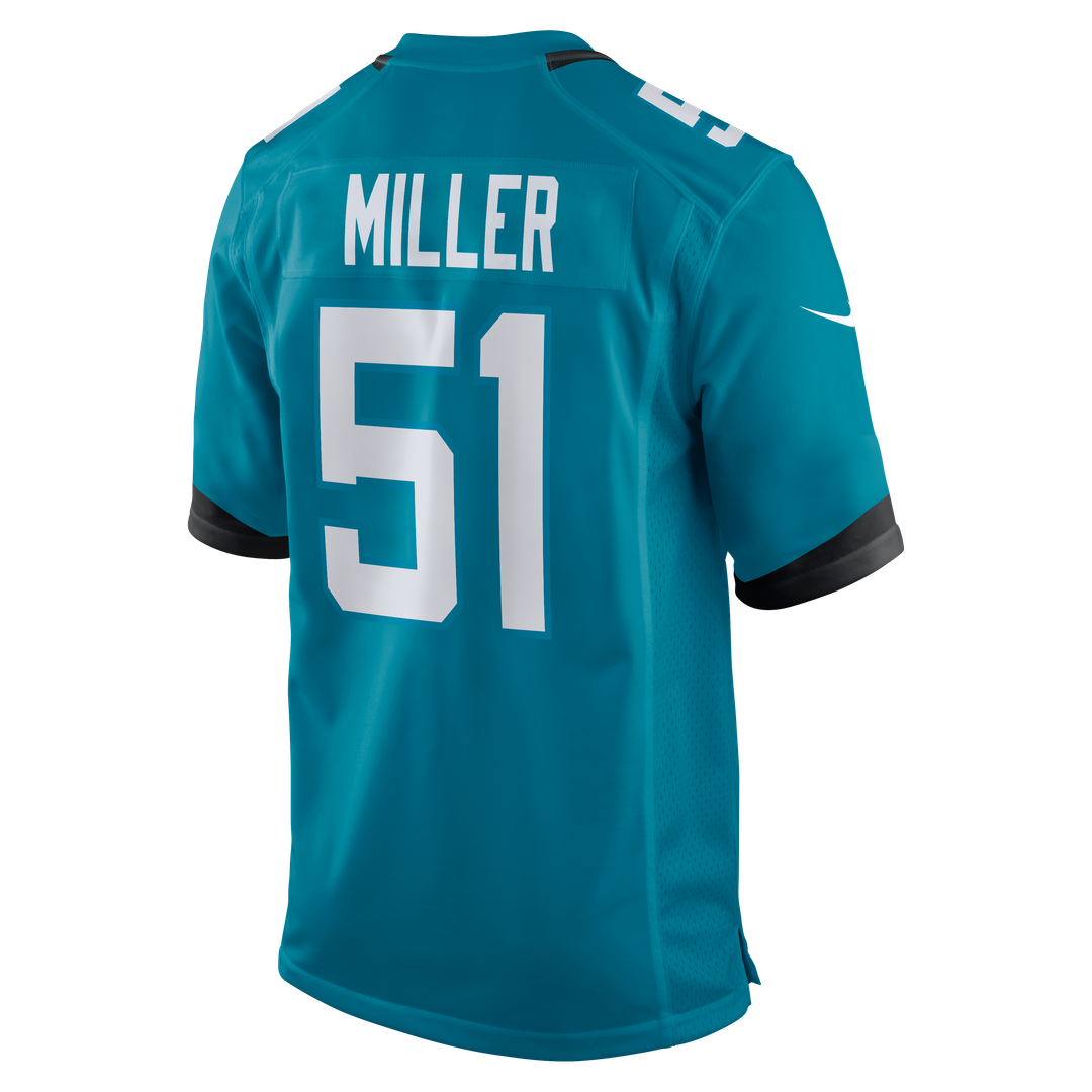 Jacksonville Jaguars Ventrell Miller Nike Game Jersey - Teal