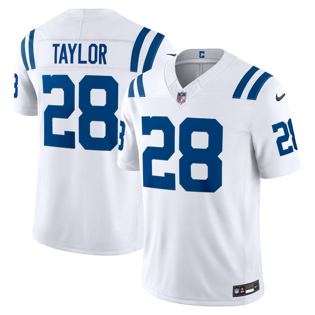 Indianapolis Colts Jonathan Taylor Nike Vapor F.U.S.E. Stitched Limited Jersey - White