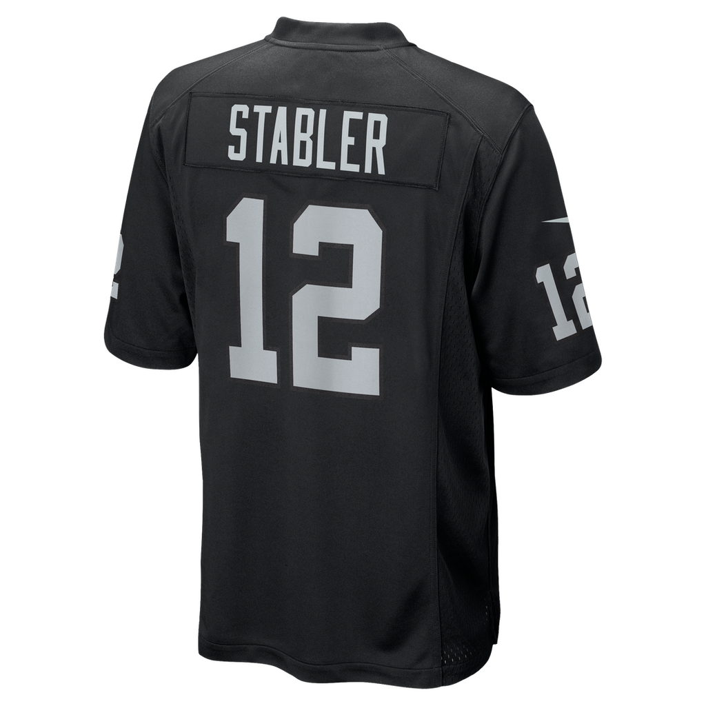 Las Vegas Raiders Ken Stabler Nike Game Retired Player Jersey - Black