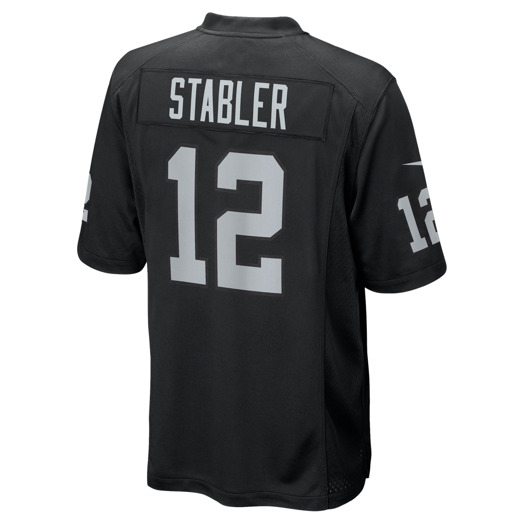 Las Vegas Raiders Ken Stabler Nike Game Retired Player Jersey - Black