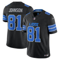 Detroit Lions Calvin Johnson Nike Alternate Vapor F.U.S.E. Stitched Retired Limited Jersey - Black