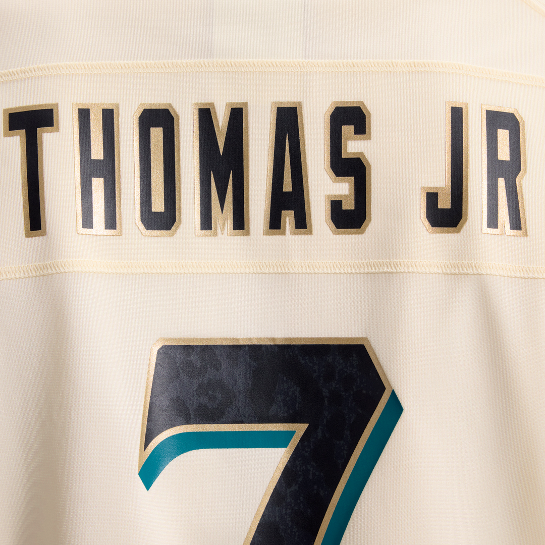 Jacksonville Jaguars Brian Thomas Jr. Nike 2026 Rivalries Collection Game Jersey - Natural