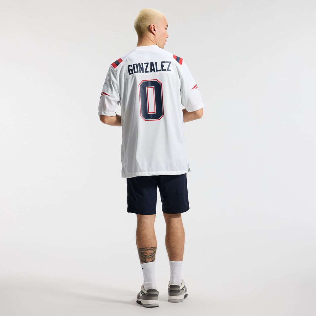 New England Patriots Christian Gonzalez Nike Game Jersey - White