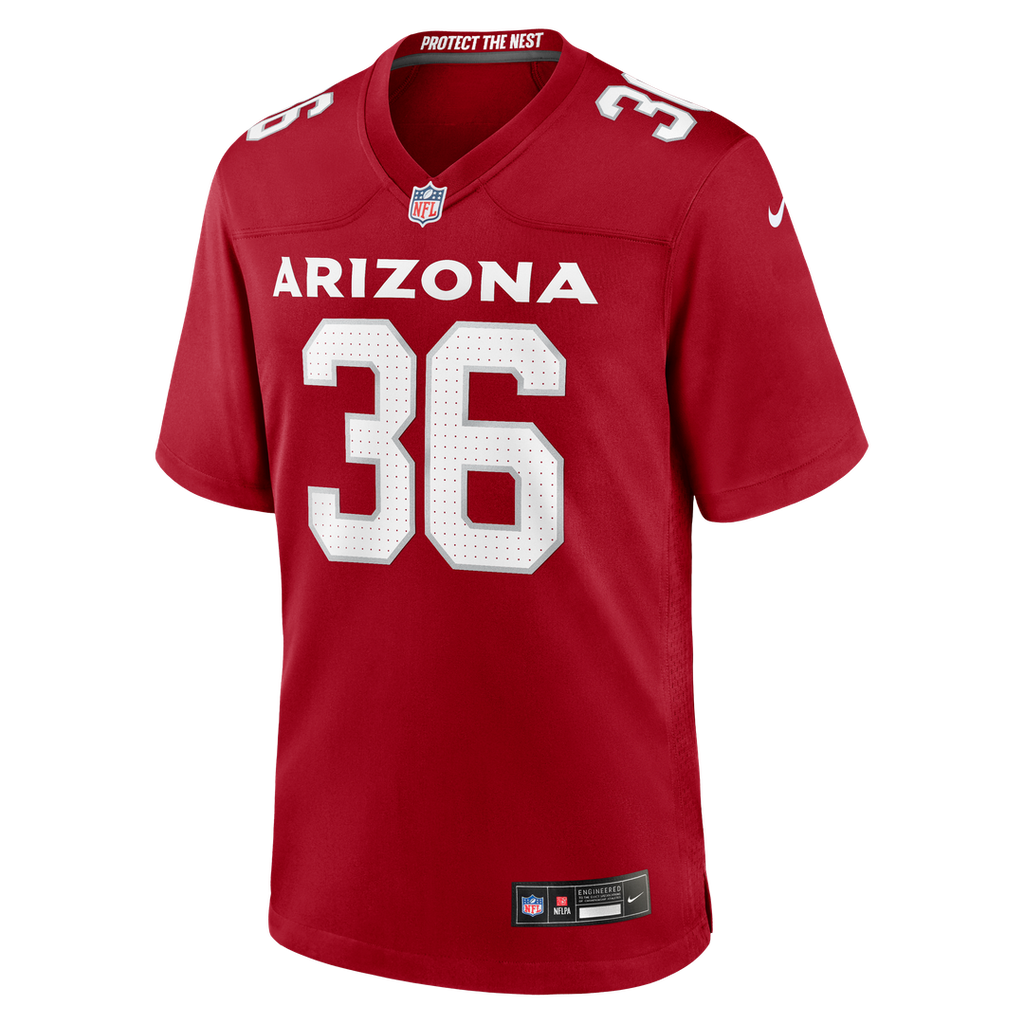 Arizona Cardinals Kitan Crawford Nike Team Game Jersey - Cardinal