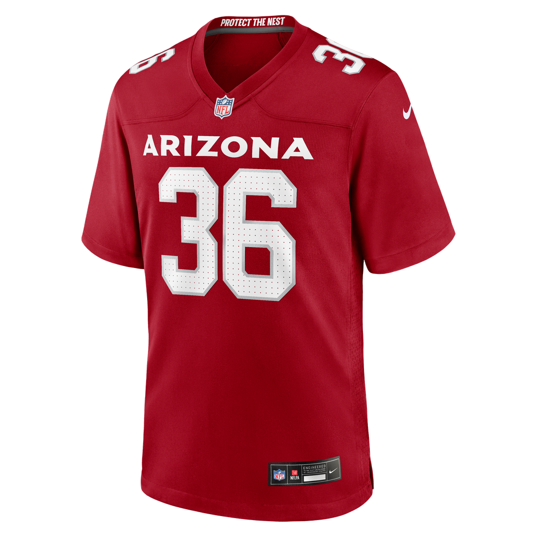 Arizona Cardinals Kitan Crawford Nike Team Game Jersey - Cardinal