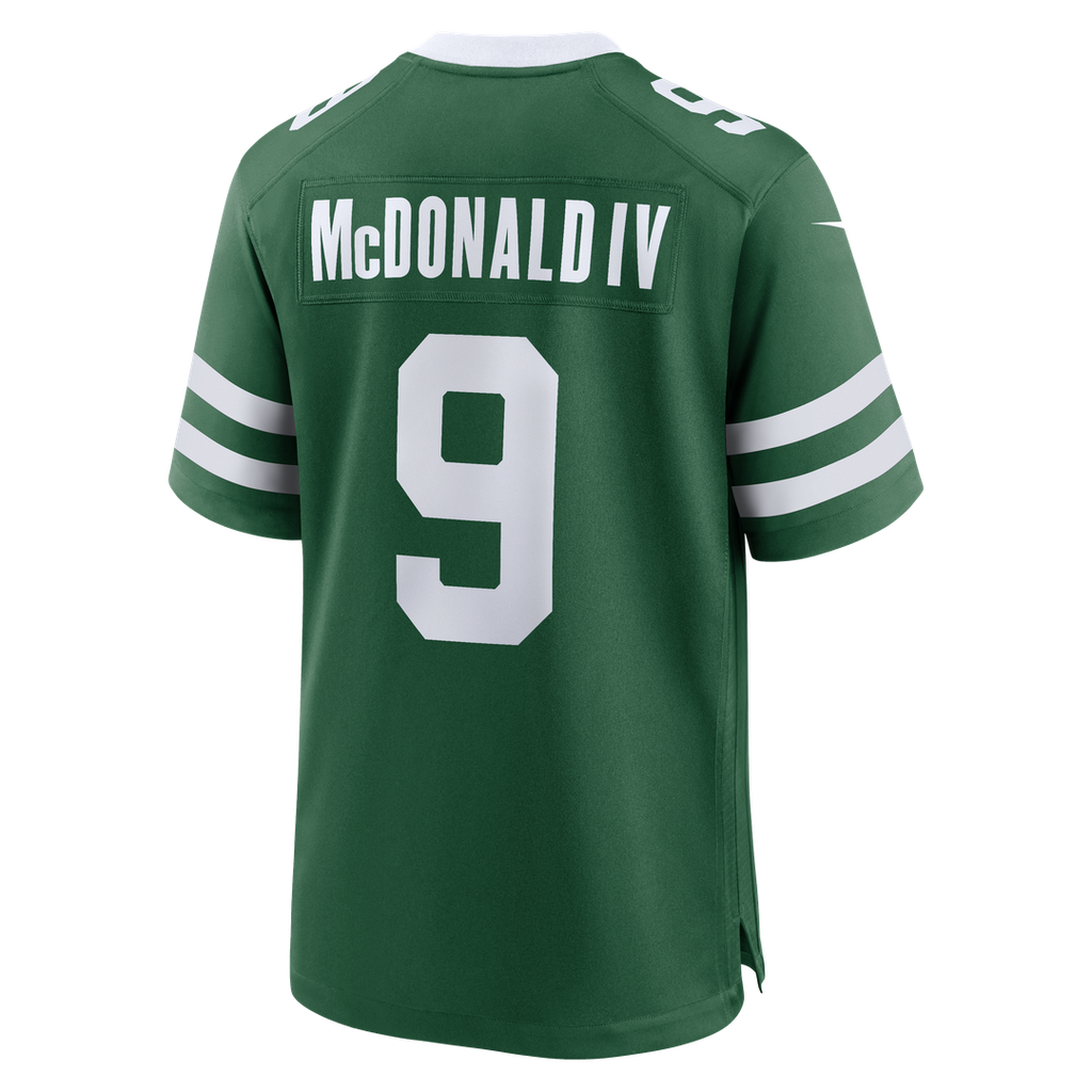 New York Jets Will McDonald IV Nike Team Game Jersey - Legacy Green