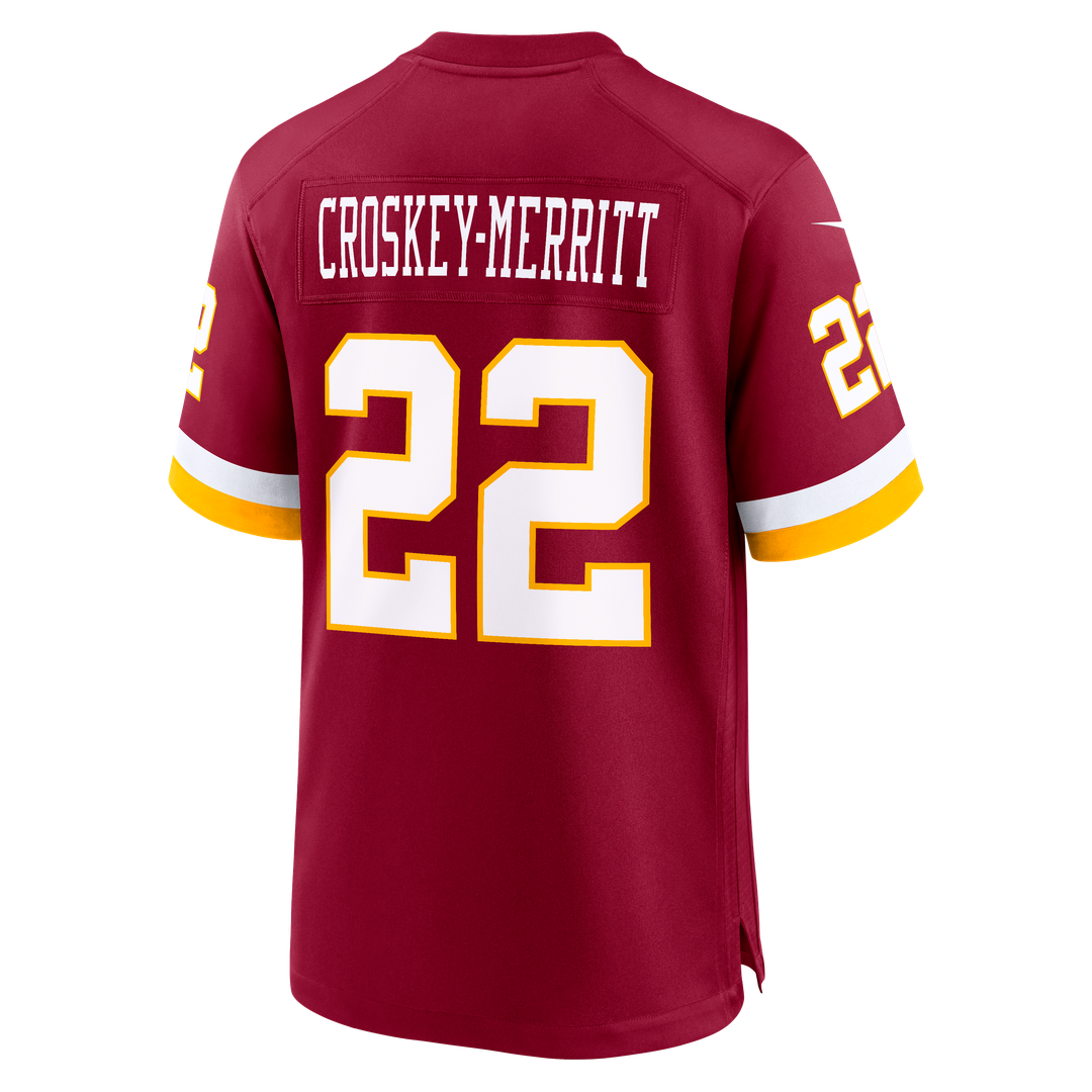 Washington Commanders Jacory Croskey-Merritt Nike Game Jersey - Burgundy