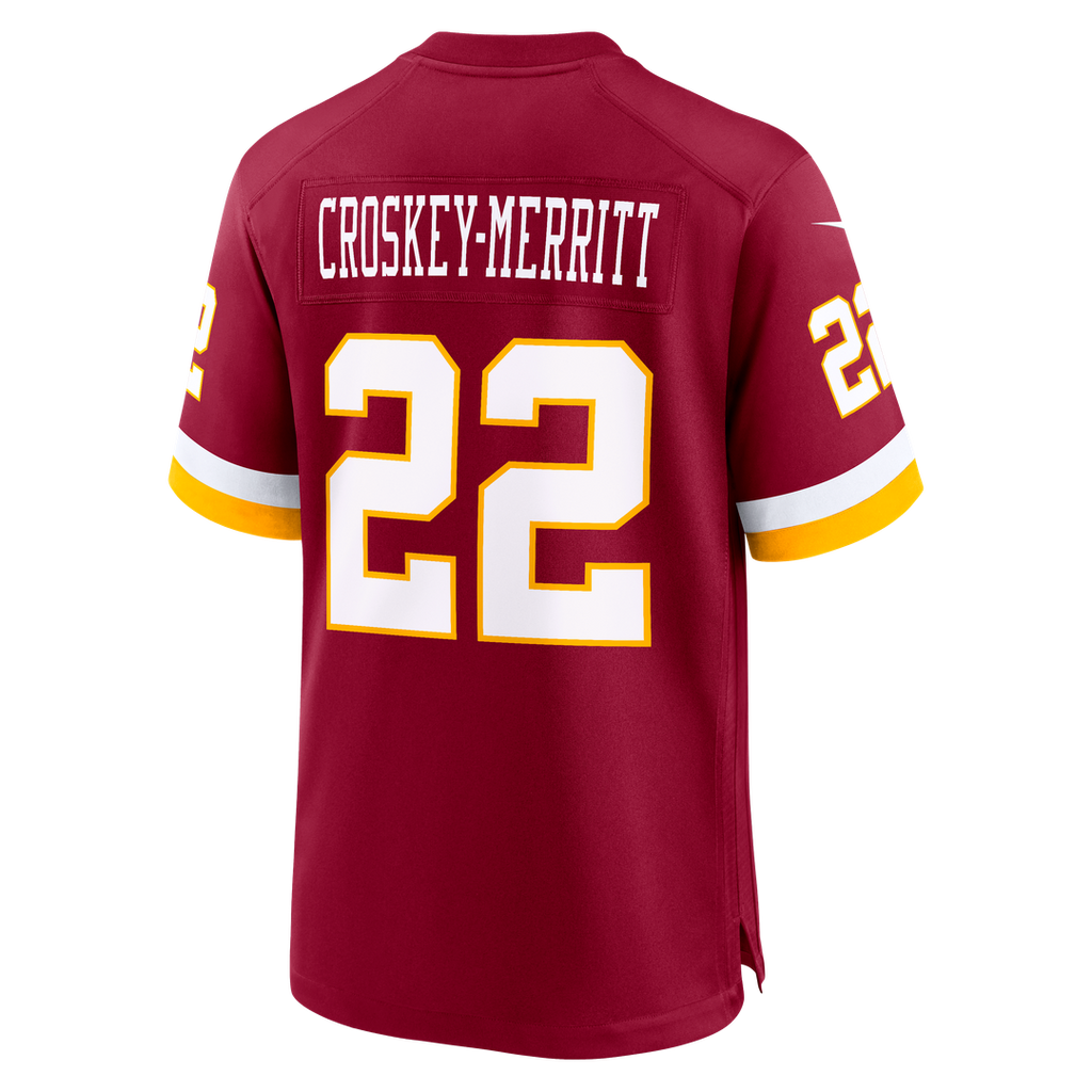 Washington Commanders Jacory Croskey-Merritt Nike Hail Raiser Alternate Game Jersey - Black